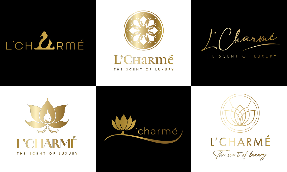 L'Charme case study - foto 4 - svi prijedlozi logotipa