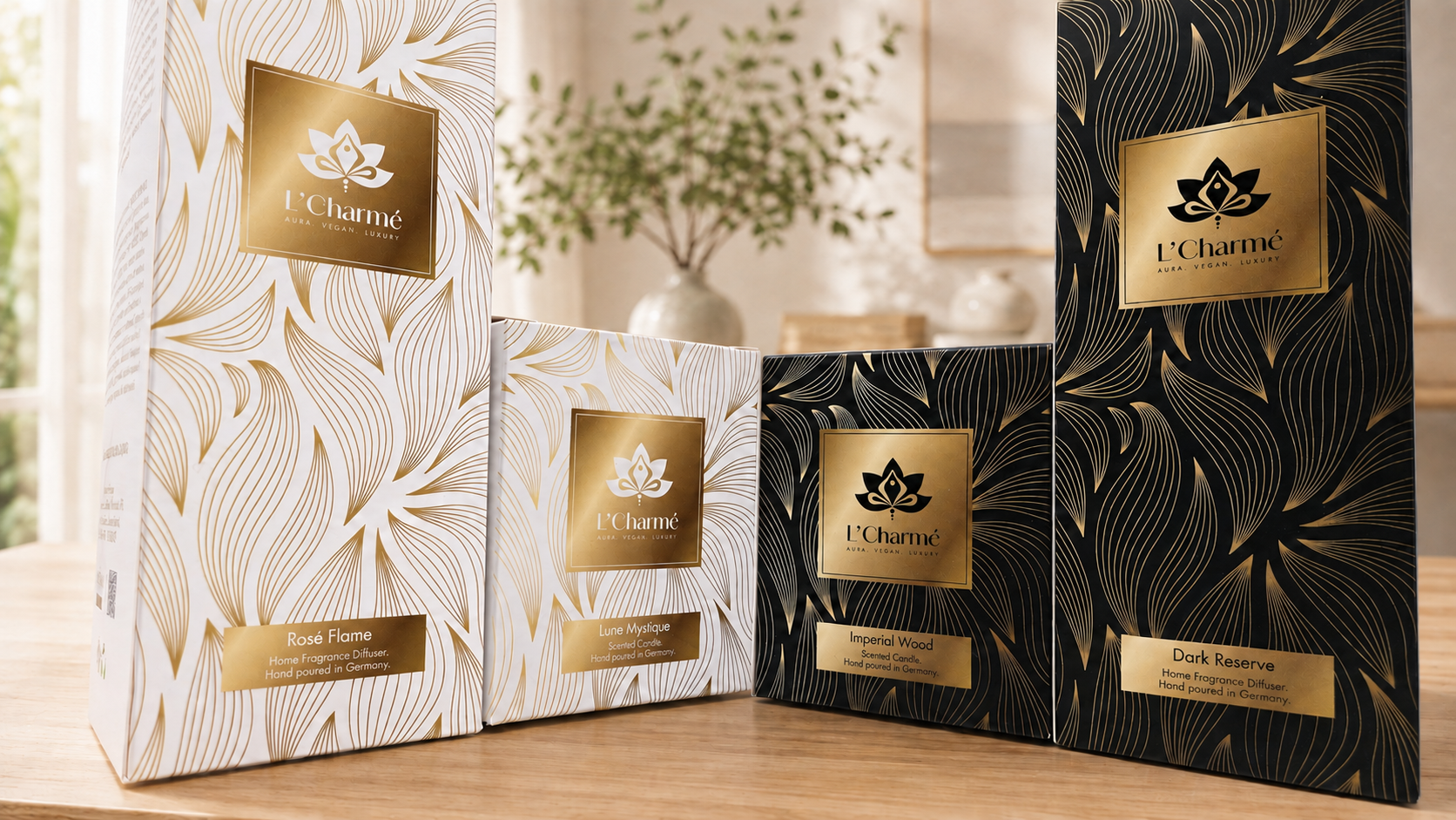 L'Charme diffuser&candle packaking